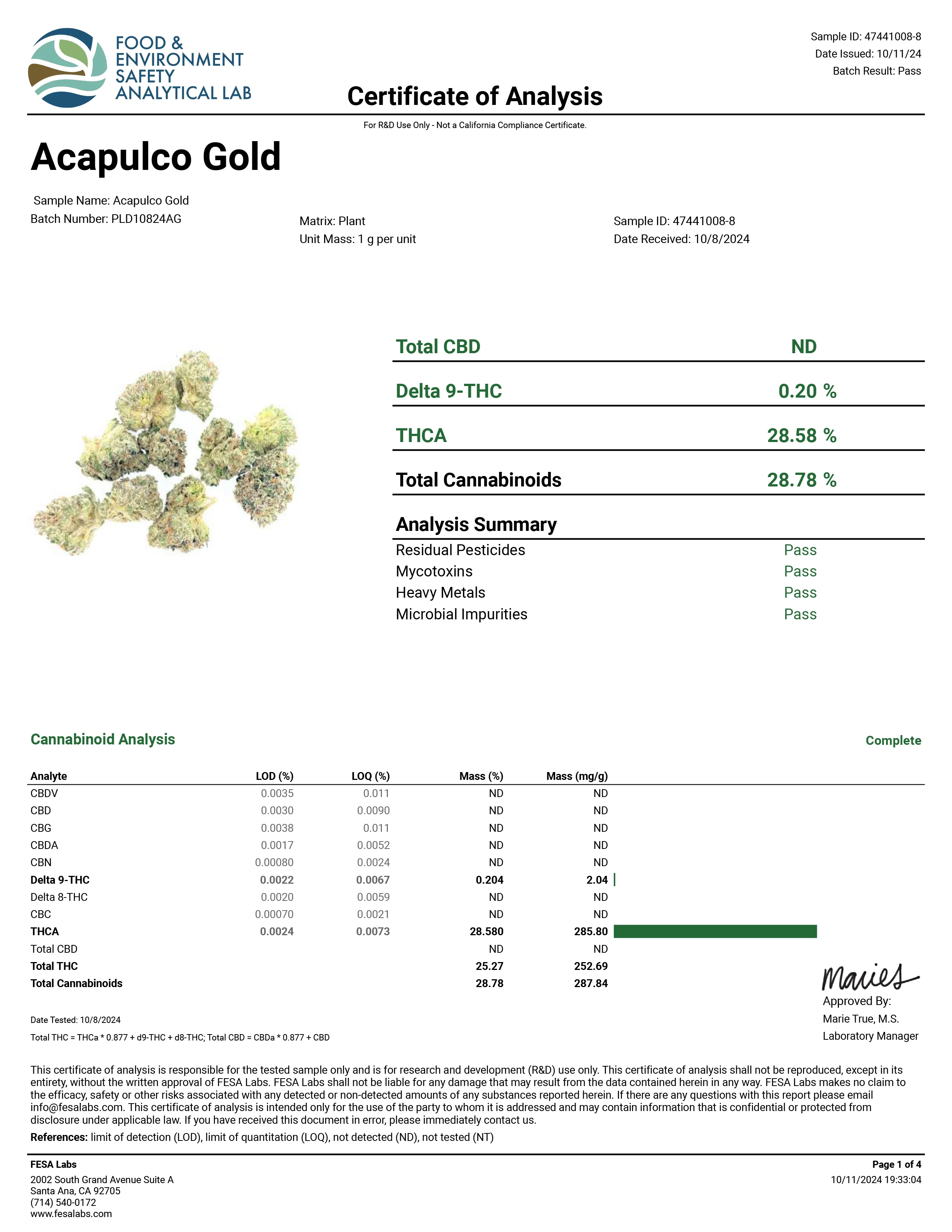 Acapulco Gold – Best THCa Smokable Hemp Flower - Image 3