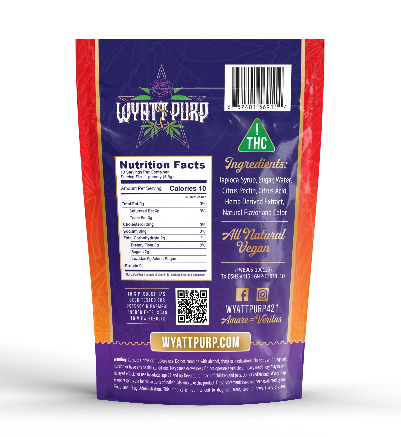 THC + CBD 100mg - Gummies 10 Pack of Edibles - Cherry Pineapple - Image 3