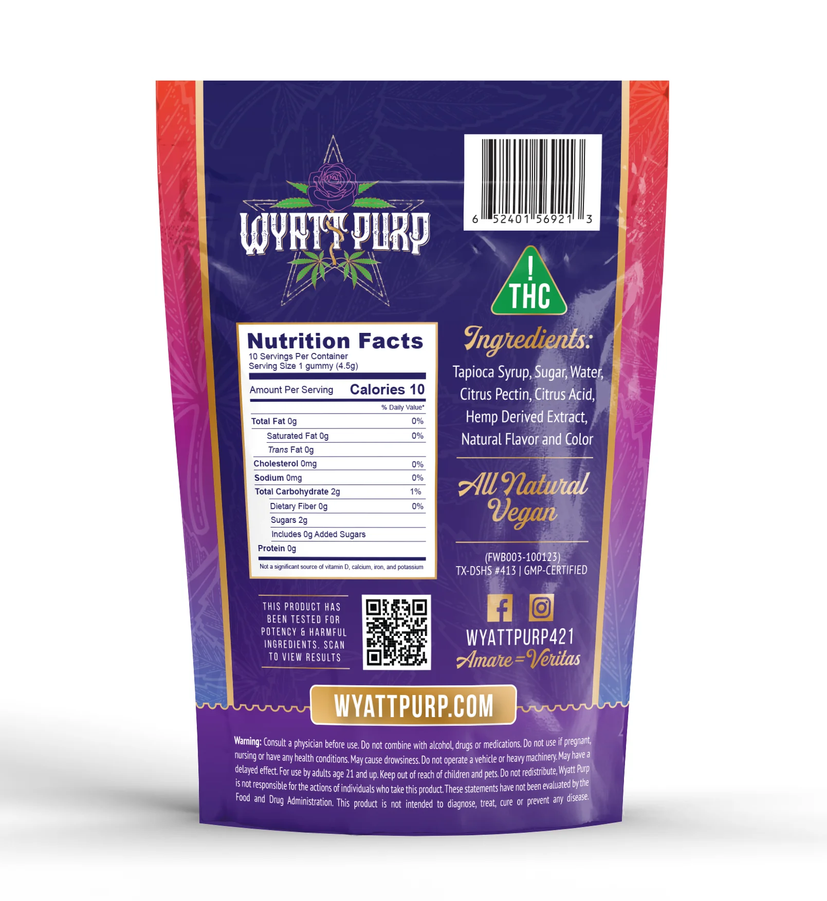 THC + CBD 100mg - Gummies 10 Pack of Edibles - Mixed Berry - Image 3