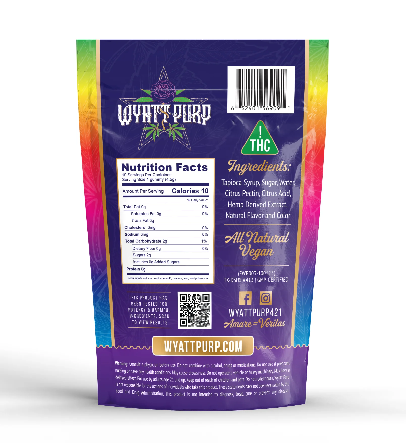 THC + CBD 100mg - Gummies 10 Pack of Edibles - Assorted - Image 3